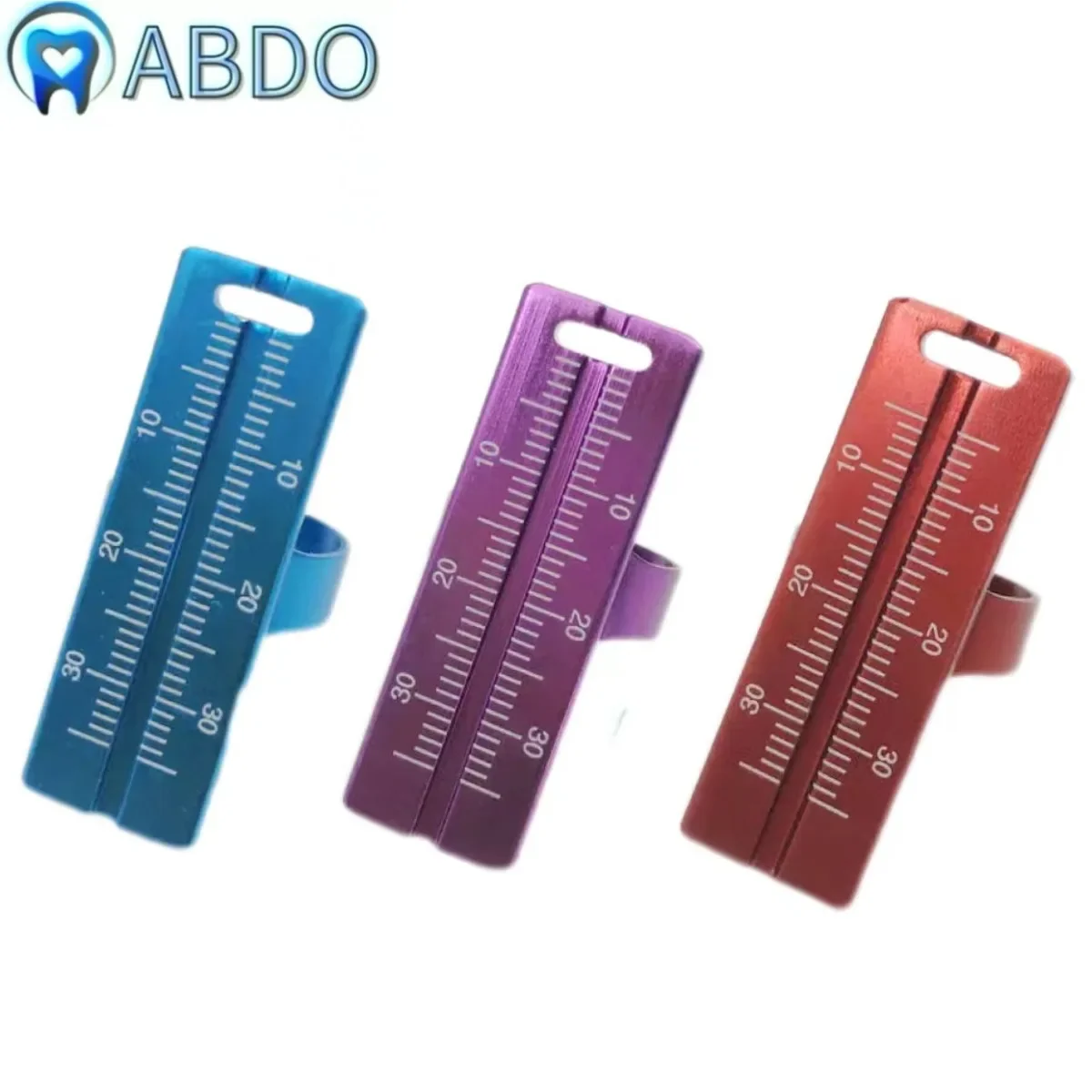 

Dental Ruler Aluminium Alloy instrument Colorful Dentistry Ring Ruler Root Canal Measuring Tool for Endodontic Dentist tools
