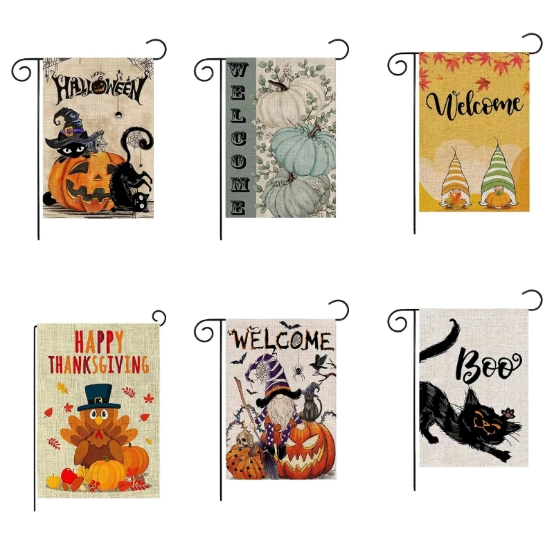 

Festive Halloween Garden Yard Porch Patio Flags Eye Catching Designing