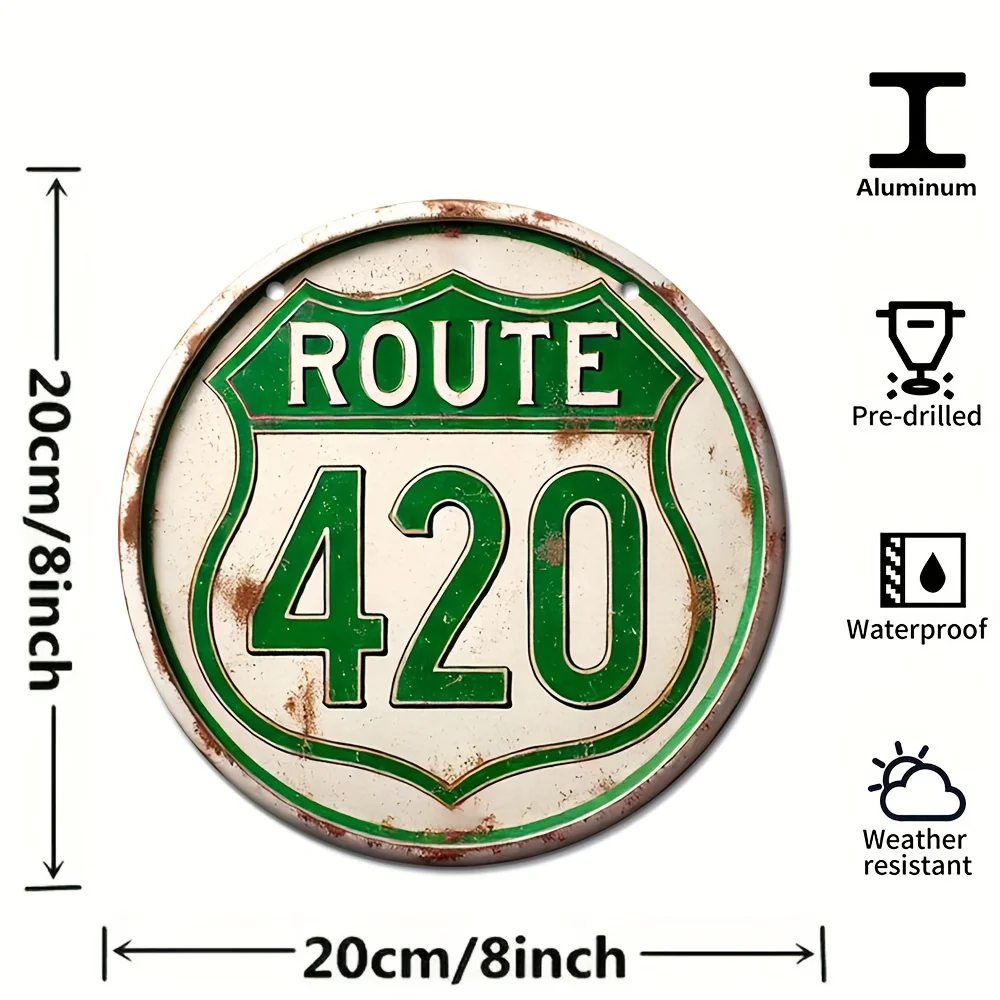 Винтажная 8-дюймовая Алюминиевая Настенная Вывеска С Предварительно