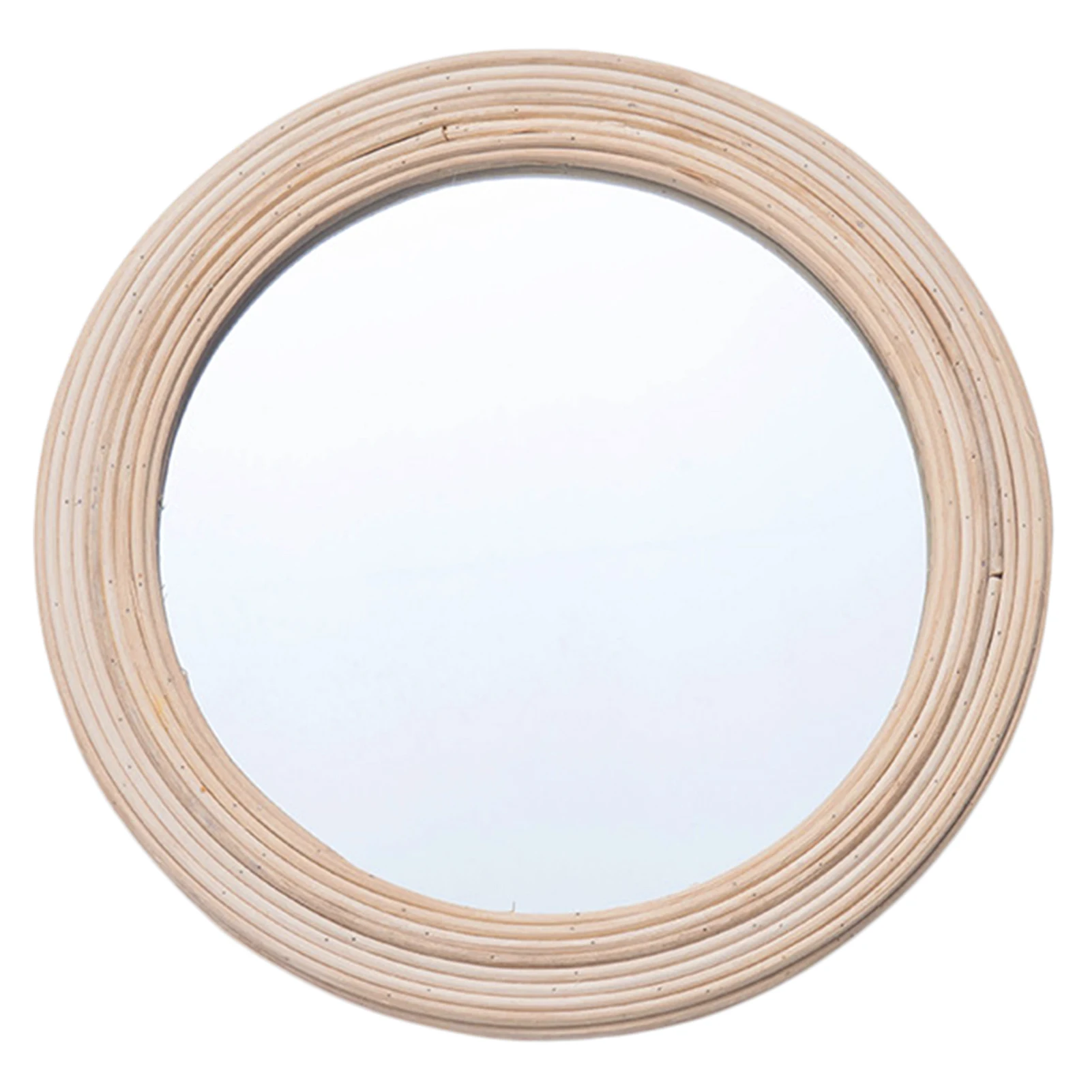 

Woven Rattan Dressing Mirror Makeup Mirrors Rattan Wicker Decorative Round Mirrors Bathroom Wall Hanging Mirrors