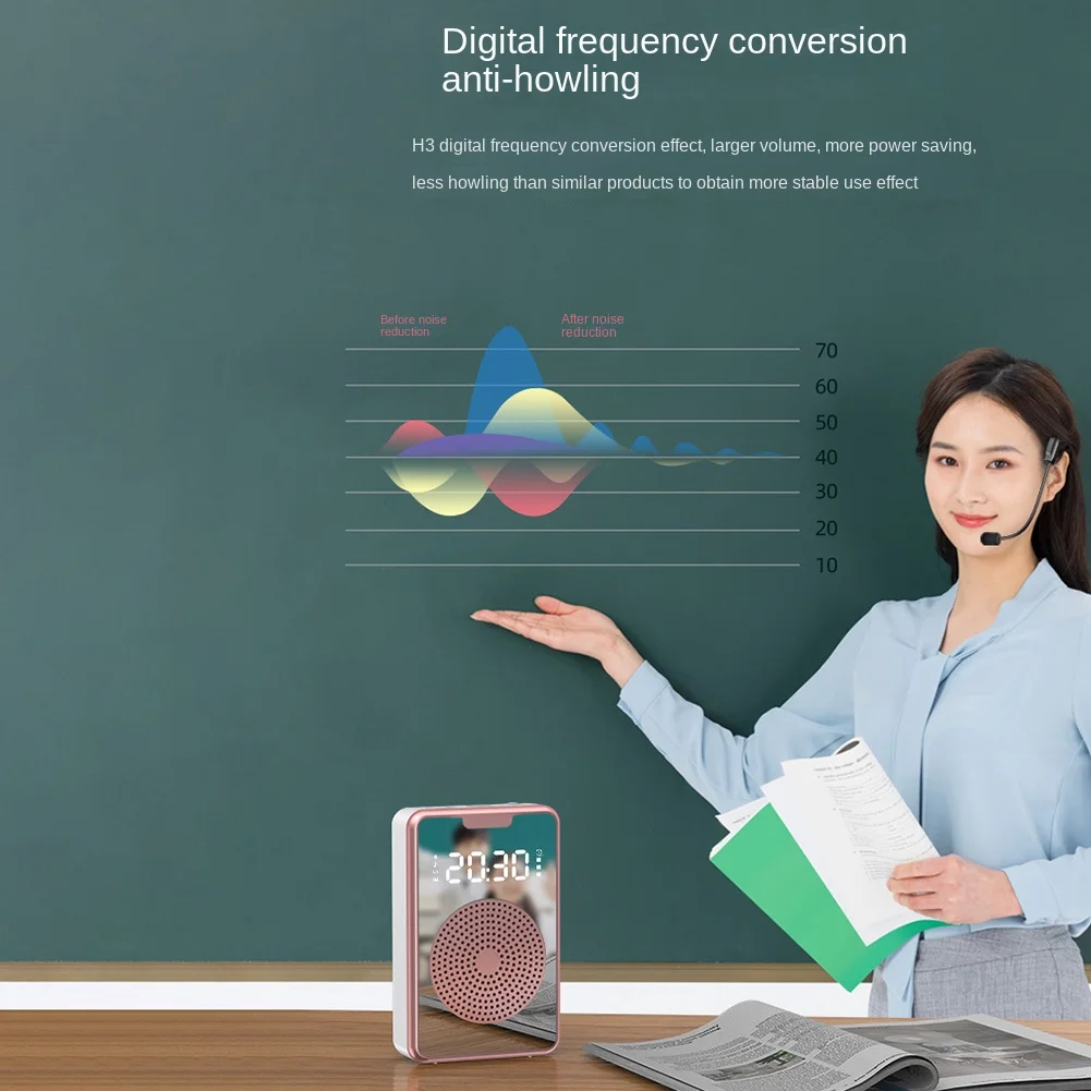 Беспроводной усилитель голоса-мегафона Bluetooth-микрофонный динамик с микрофонной