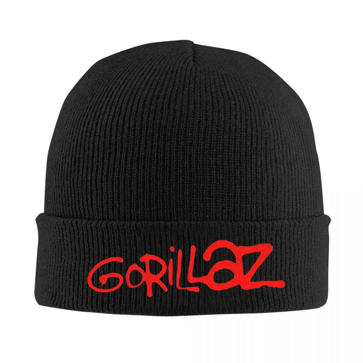 Gorillaz вязаная шапка облегающие шапки зимние теплые повседневные в стиле панк-рок