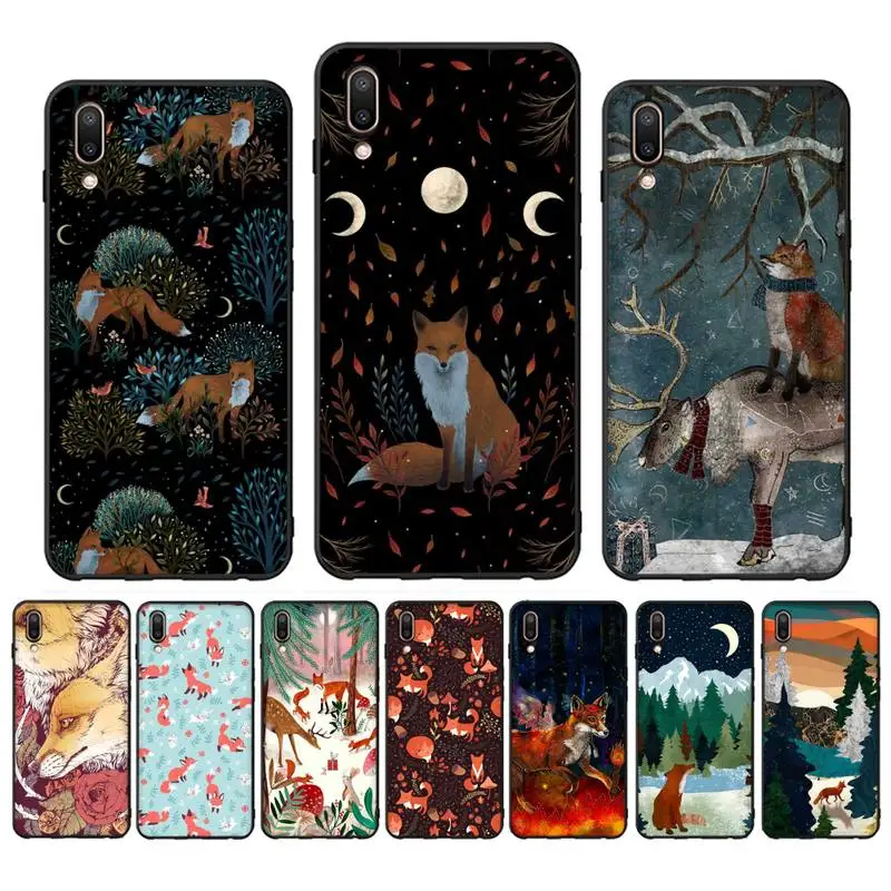 

Anime fox Phone Case for Vivo Y91C Y11 17 19 17 67 81 Oppo A9 2020 Realme c3
