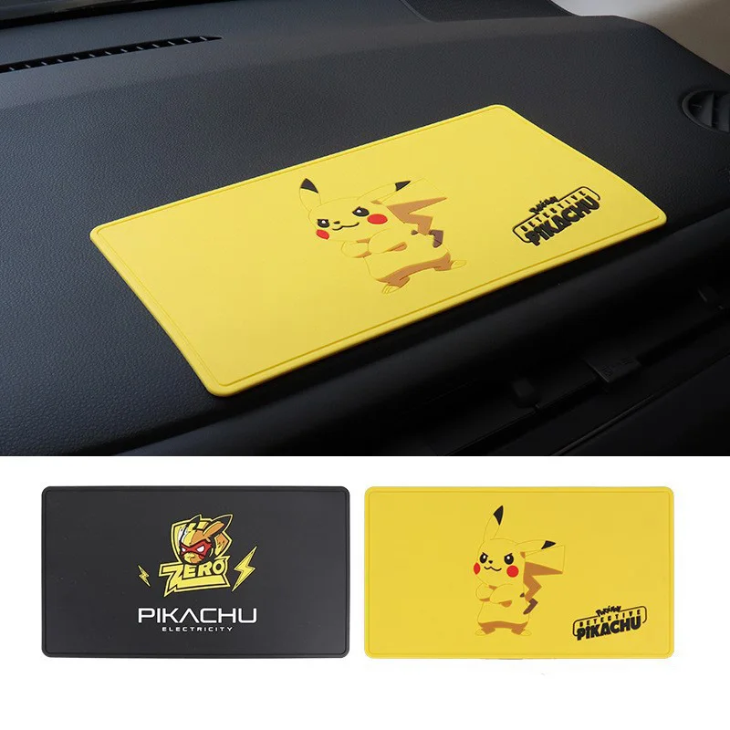 

Cute Cartoon Kittys Pikachu Car Dashboard Universal Non-Slip Mat Car Cartoon Storage Mat Car Mobile Phone Anti-Slip Pad