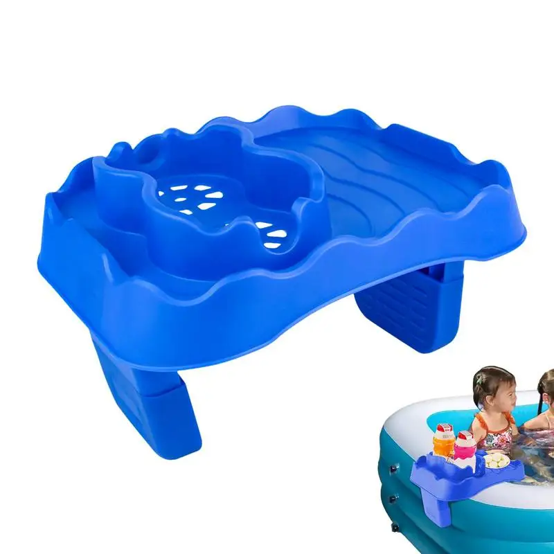 

Pool Drink Holder No-Spill Poolside Beverage Tray Easy To Use Poolside Cup Holders For Above Ground Pools Drink Floats Swimming