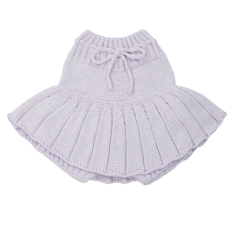 Children Clothes Kids Lovely Knitting Skirt Shorts Bottoming Princess Pleated Skirts Baby Girls Knitting Shorts