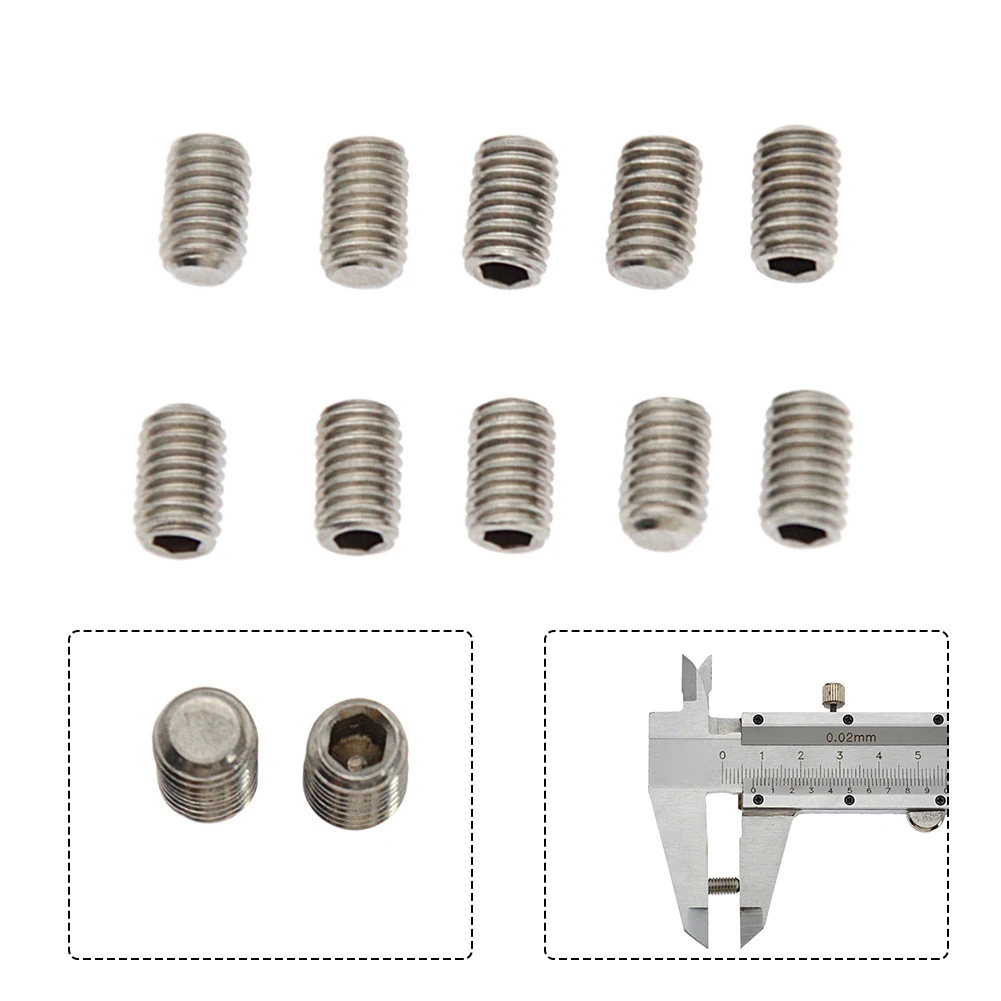 

M5 FCS Fin Plug Screws Grub Screws Set Of 10 FCS Screws FCS Fins Surfboard Fins Replacement Grub Screws Surfboard