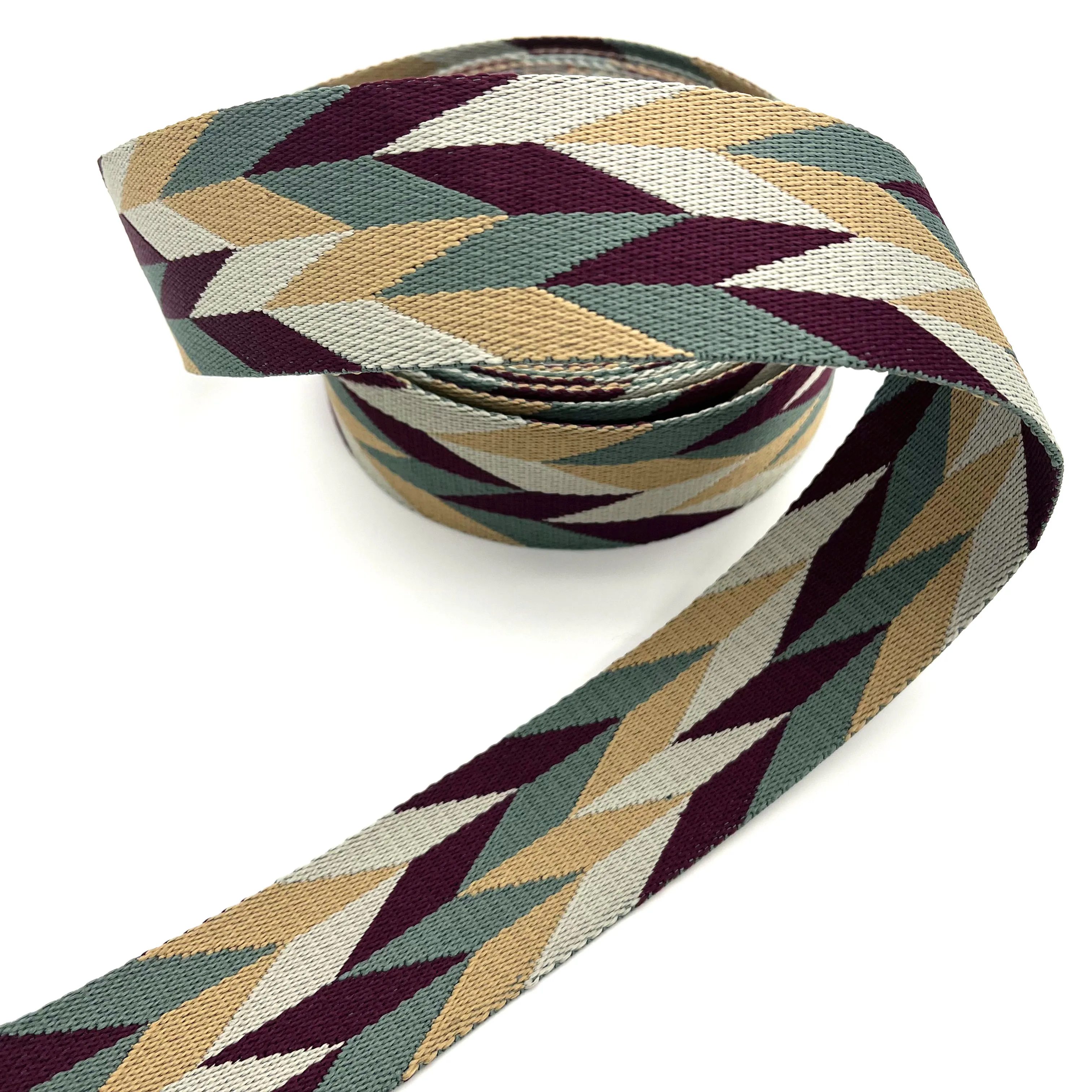 

Горячая Распродажа 2 "полиэстеровый тканевый ремешок для сумки 5 см с ромбовидным рисунком жаккардовая ткань