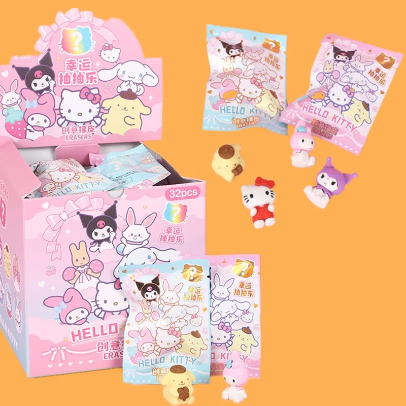

Sanrio кавайная сборка ластик мультфильм Hello Kitty моя мелодия Коричный ластик игрушка для удачи ластик детские канцтовары подарок на день рождения