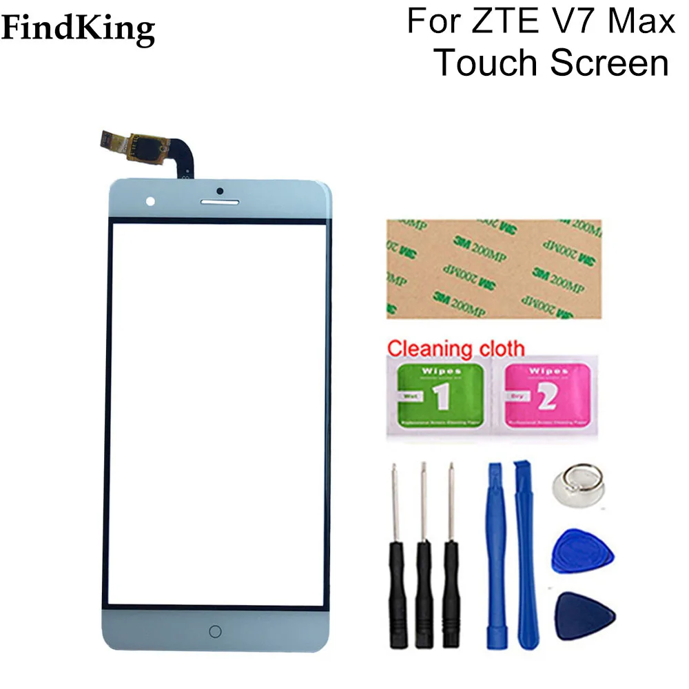 

Сенсорный экран 5,5 дюйма для ZTE Blade V7 Max BV0710, сенсорный экран с дигитайзером, переднее стекло, сенсорная панель, сенсорные инструменты