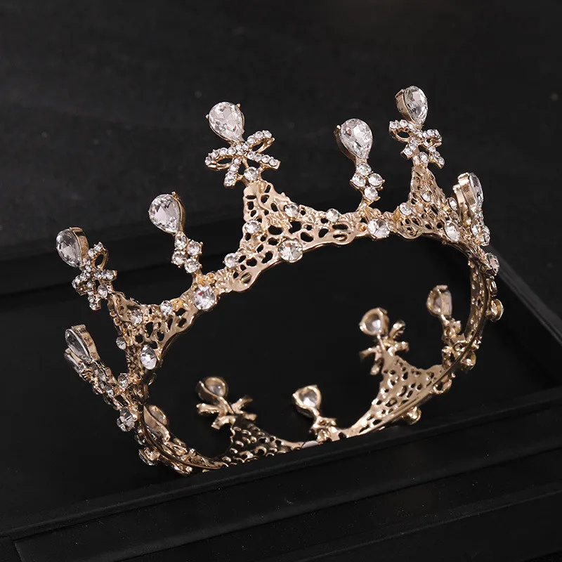 

Wedding Vintage Crysatl Bow Headband Bridal Crowns and Tiaras Hair Jewelry Accessories For Women Handwear Diadem Gift 2022 New