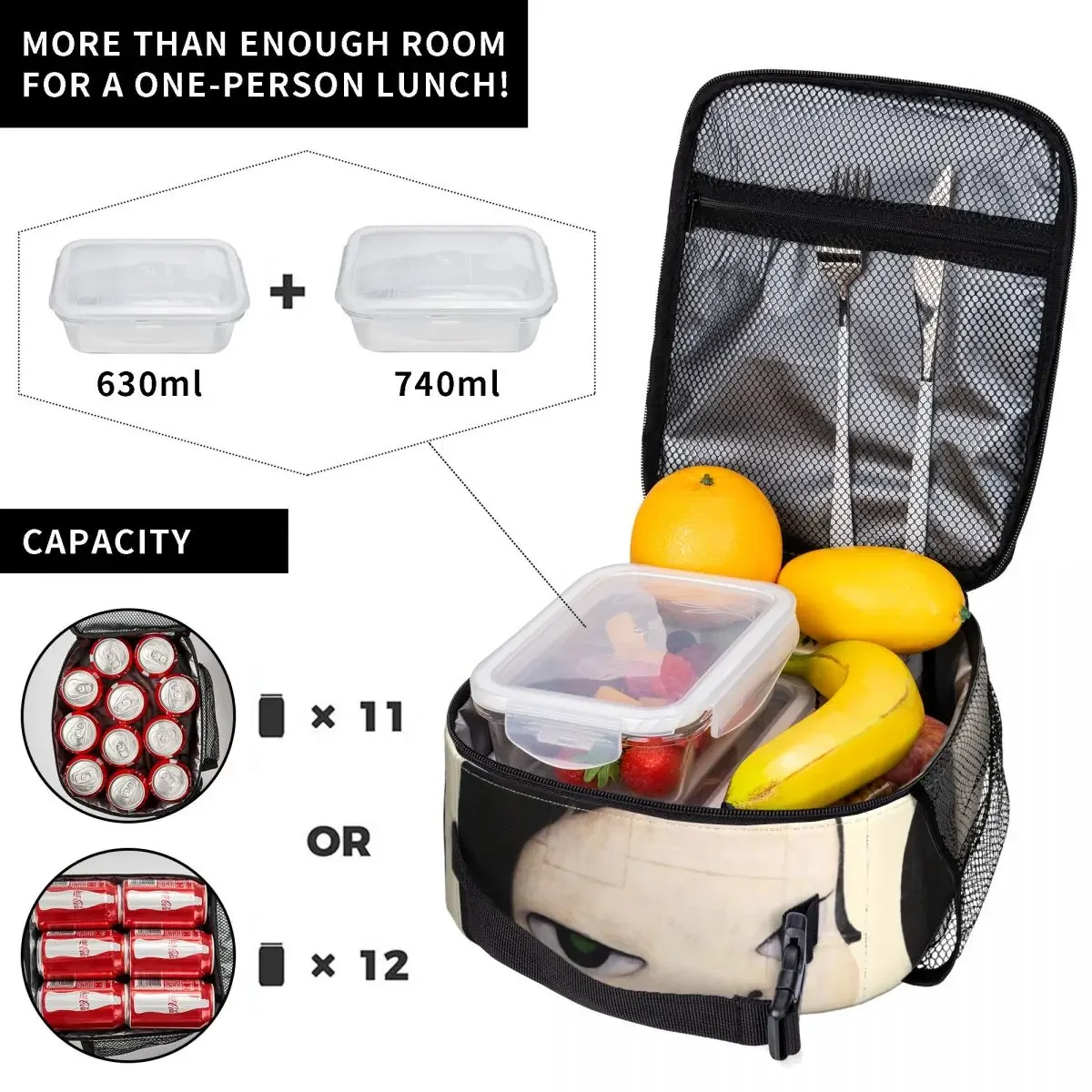 Изолированный ланч-бокс Yoshitomo Nara Курящий товар Коробка для еды