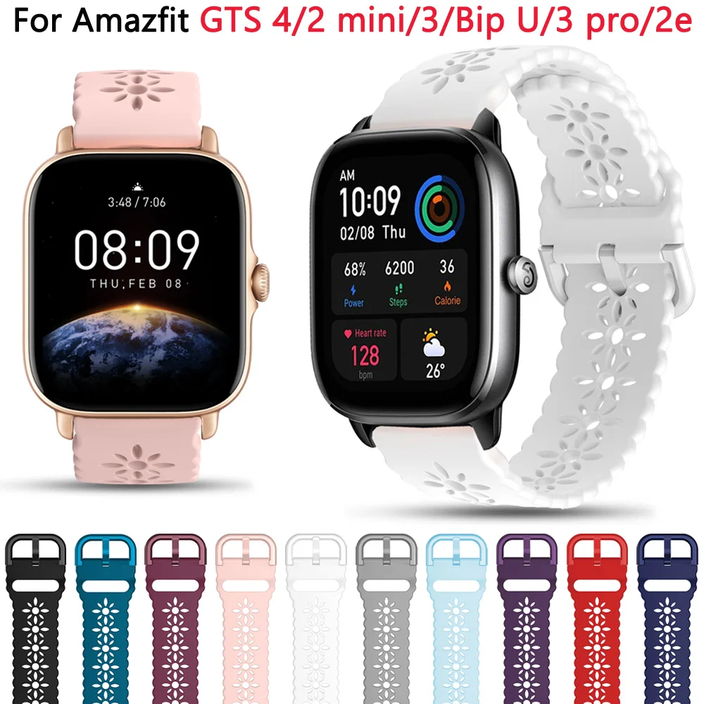 Фото Ремешок 20 мм для наручных часов Huami Amazfit GTS 3 2 2e Mini, браслет для смарт-часов Amazfit GTS2 GTS Bip U S GTR 42 мм №1