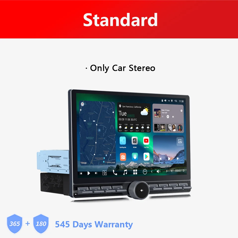 

Автомобильная магнитола ATOTO 12,95 дюйма, 1 Din, Android 13, большой QLED-экран с кнопочной ручкой, Bluetooth, 1 Din, автомобильное мультимедийное радио X10