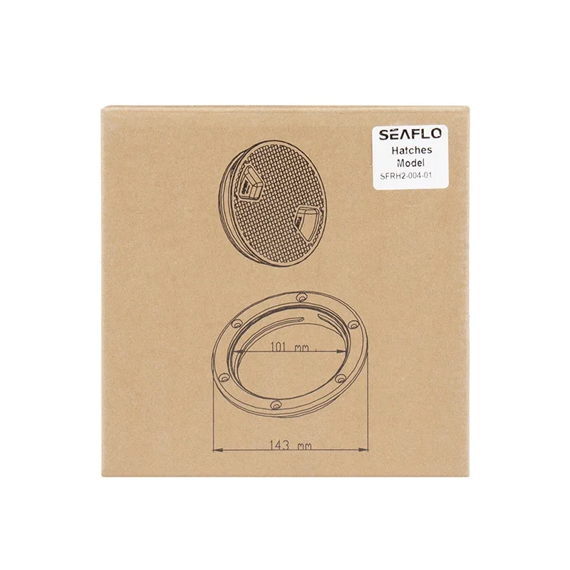 Белый круглый люк для морской лодки лодок 4-дюймовая палубная пластина каяка с