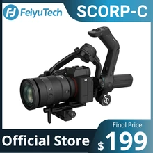 FeiyuTech Official Feiyu SCORP-C 3-Axis Handheld Gimbal Stabilizer Handle Grip for DSLR Camera Sony/Canon/Nikon with 2.5kg Load