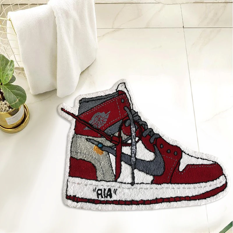 Оптовая цена современная модная обувь 3D напольный коврик прикроватный для