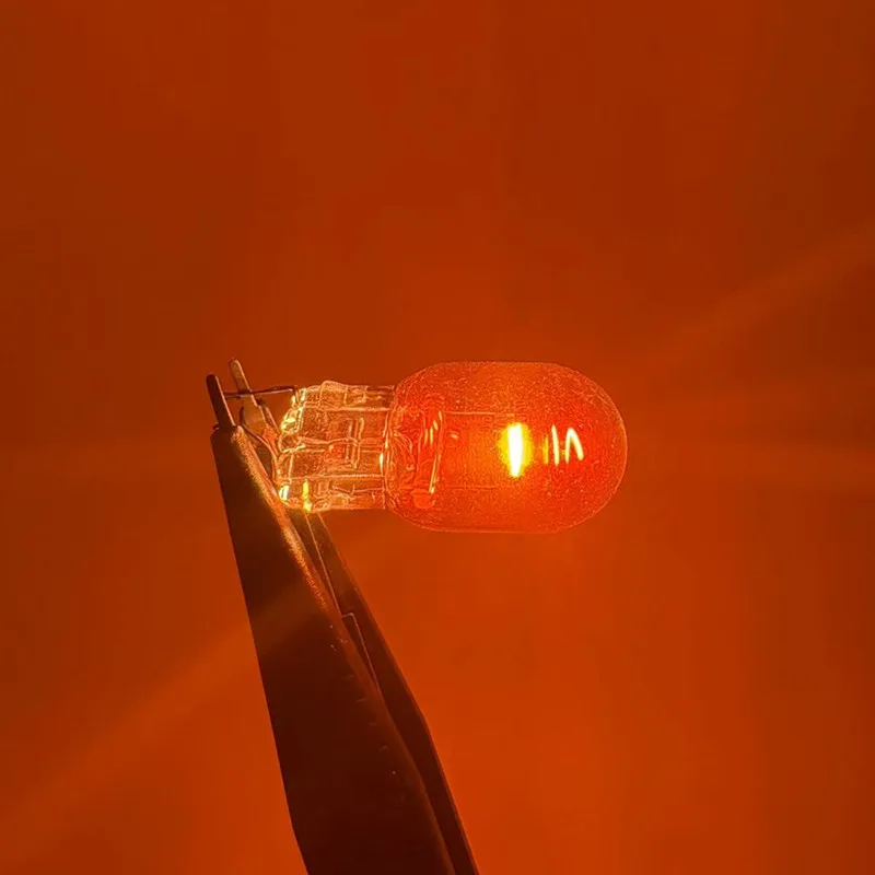 

2 шт. T20 лампа указателя поворота 7440 невидимый серебристый хром 7443 12v21/5w задний фонарь w21w янтарная автомобильная галогенная лампа