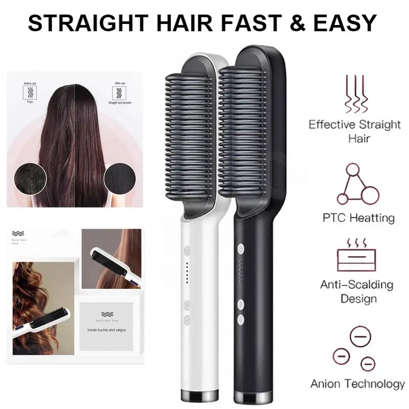 

Multi-function Straightener Straightener Brush Electric Heater Straightener Curling Iron Fast Hair Styling Tool