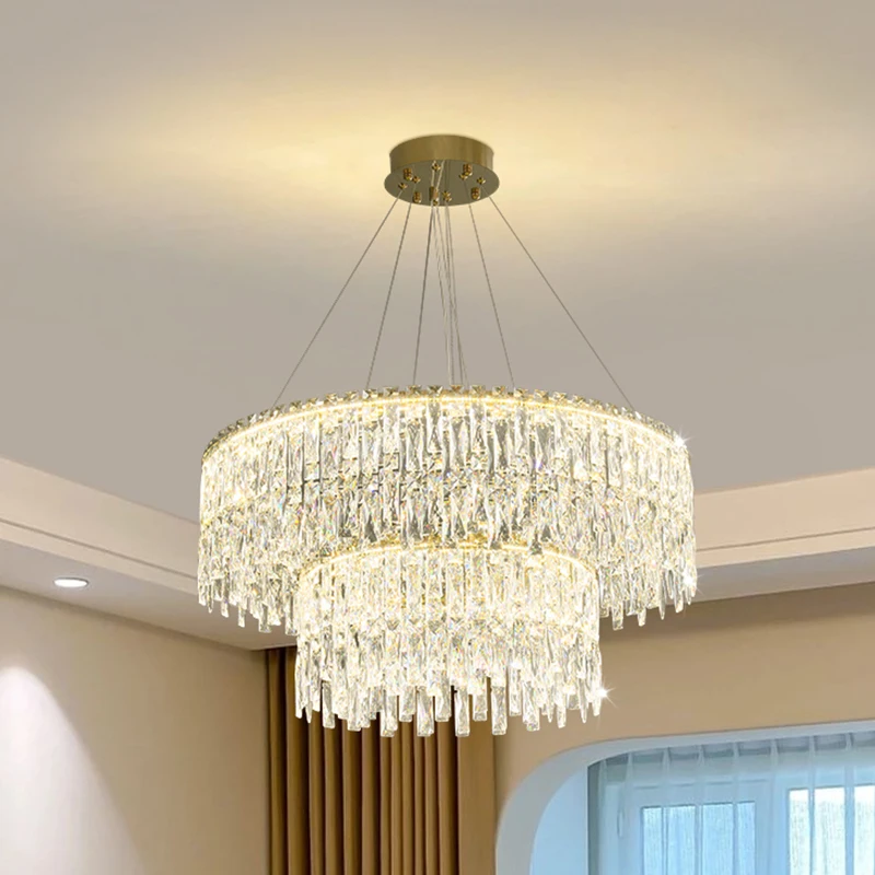 

Luxury Crystal Chandelier Living Room Bedroom Modern Lamp Atmospheric Fashion Italian Special-Shaped Dining Room Indoor Lighting