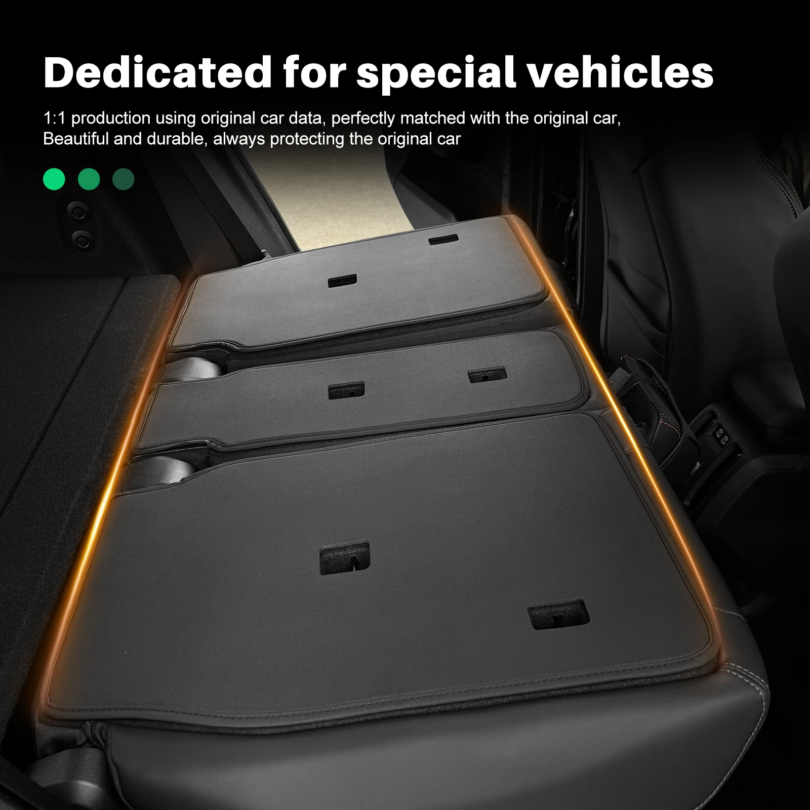 3 шт. защитные накладки на сиденья автомобиля из ПУ кожи