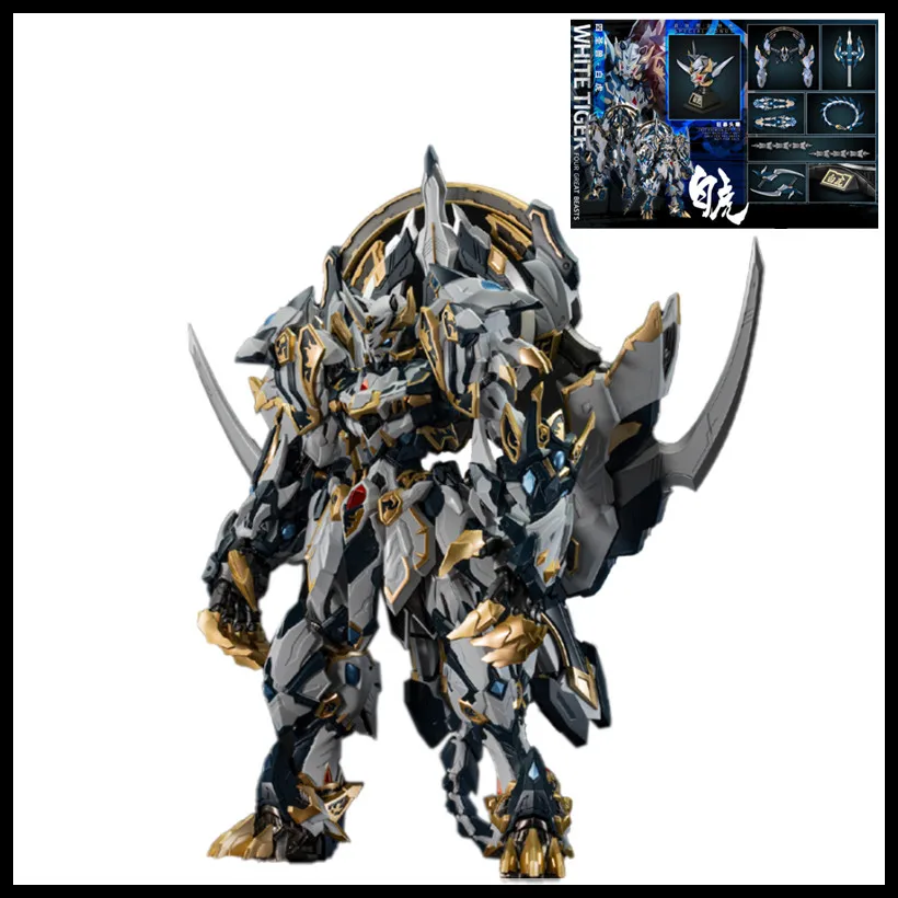 

In Stock 28Cm Zen of Collectible Cangdao Model Cd-02 White Tiger Alloy Robot Action Figure Toy Desktop Decoration Christmas Gift