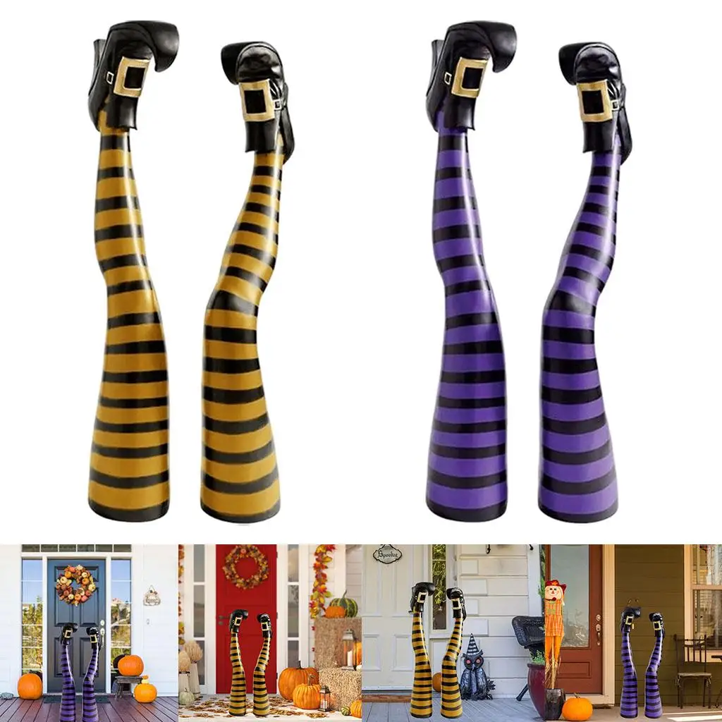 1 paar Wicked Witch Legs Prop Yard Garden Screaming Decor Supplies