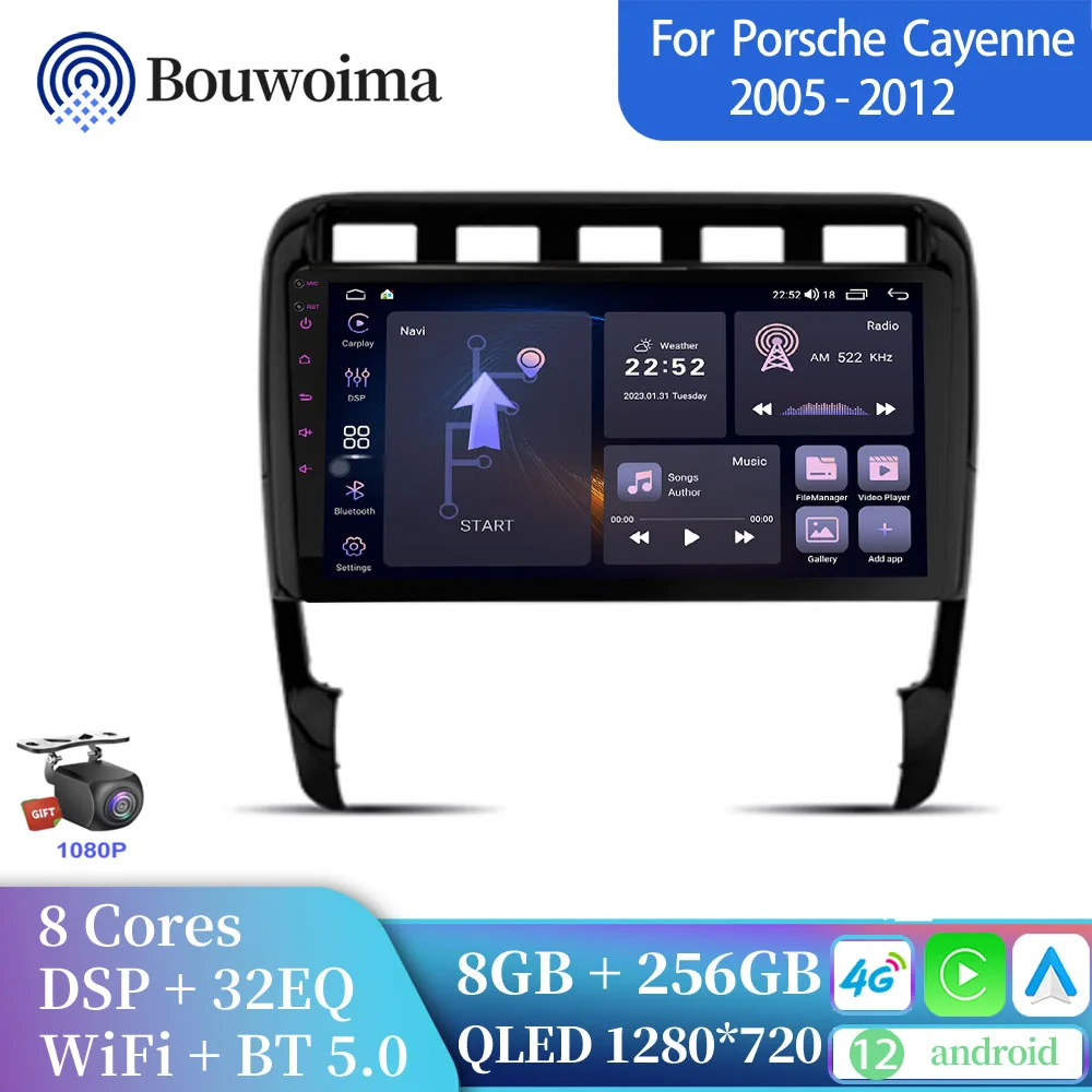

Android 12 для Porsche Cayenne 1 9PA 2002-2012 автомобильное радио, интеллектуальная система pantalla dsp carplay, Авторадио gps android авто