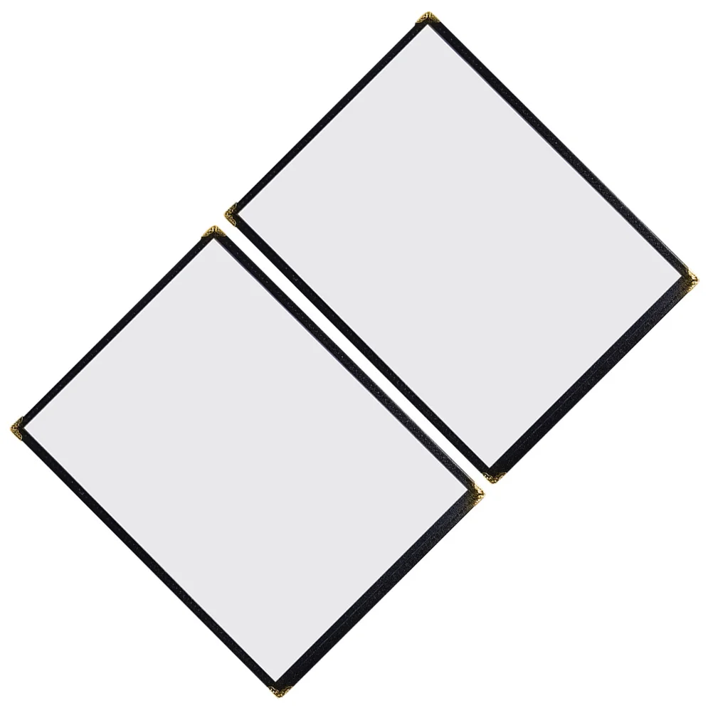 

Menu Cover Recipe Sleevesclear Double Triple Singleview Folder Page Sided Style Cafefold Covers