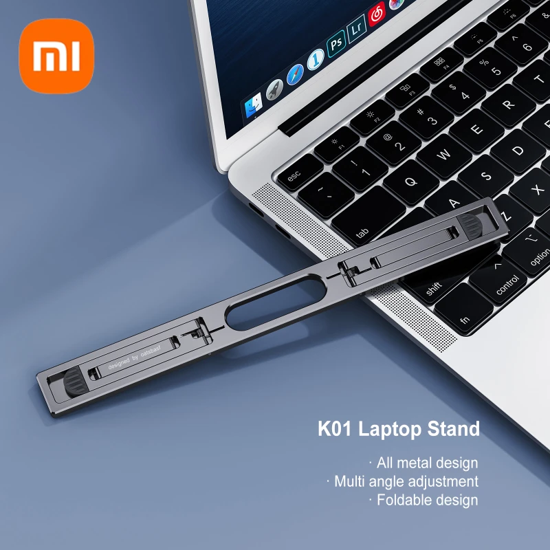 

Youpin Aluminum Laptop Stand Vertical Notebook Stand for MacBook Air Pro 4-speed Adjustable Mount Foldable Laptop Cooler Riser