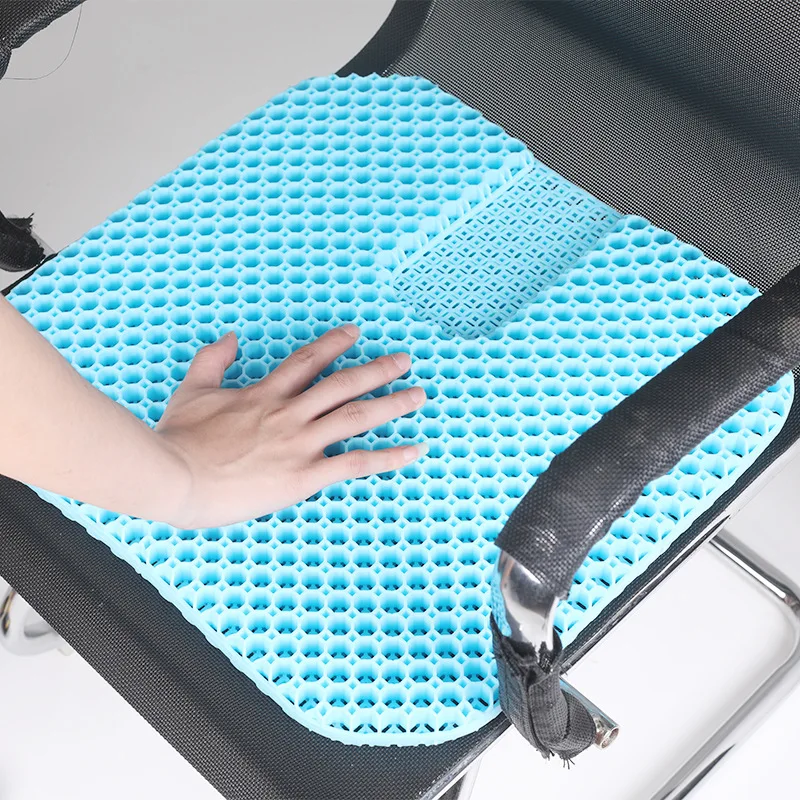

Four generations of fully breathable egg pad honeycomb car seat cushion breathable soft pad multi-functional ice pad cool pad