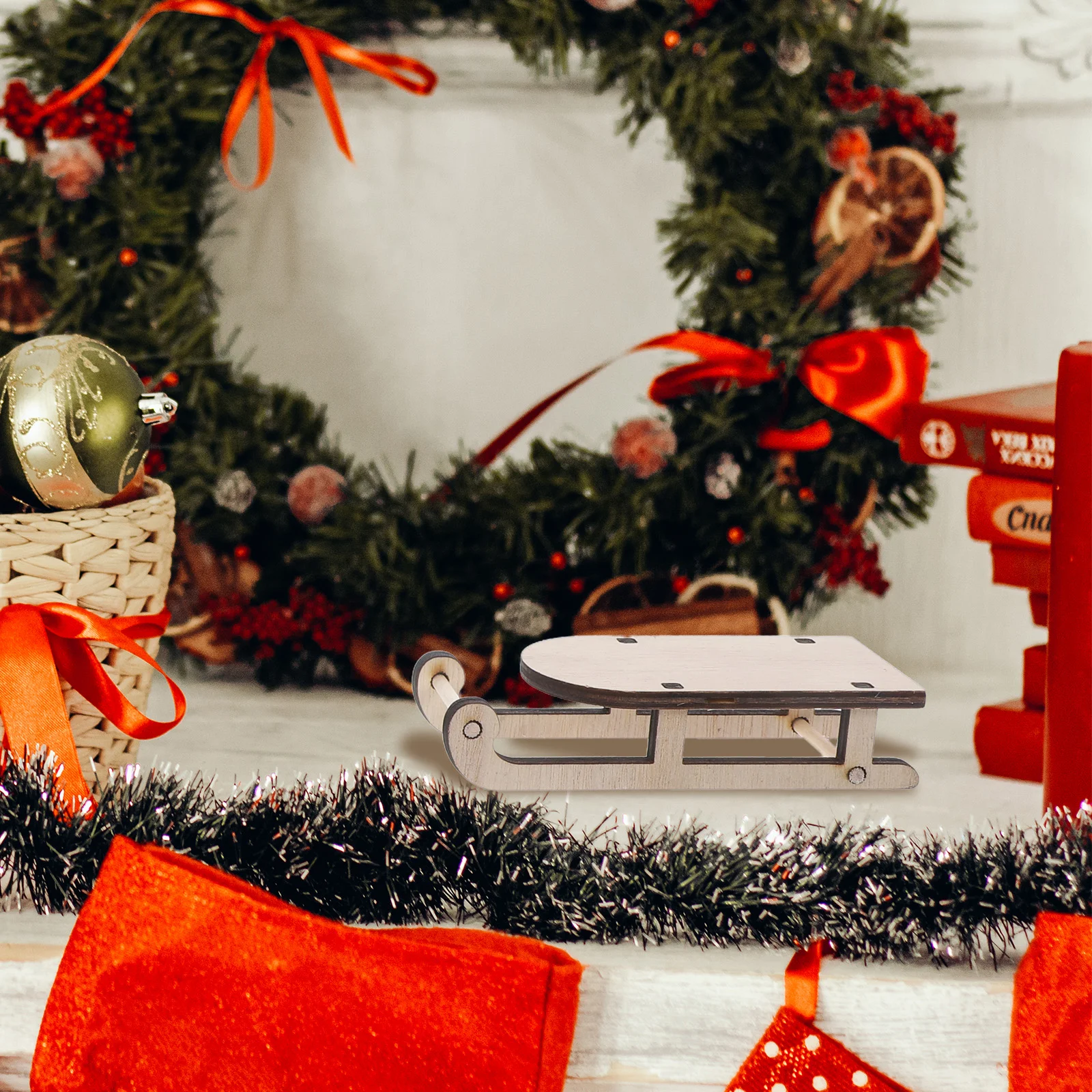 Мини-сани прозрачные акриловые шестиугольные сиденья для карточек свадебный