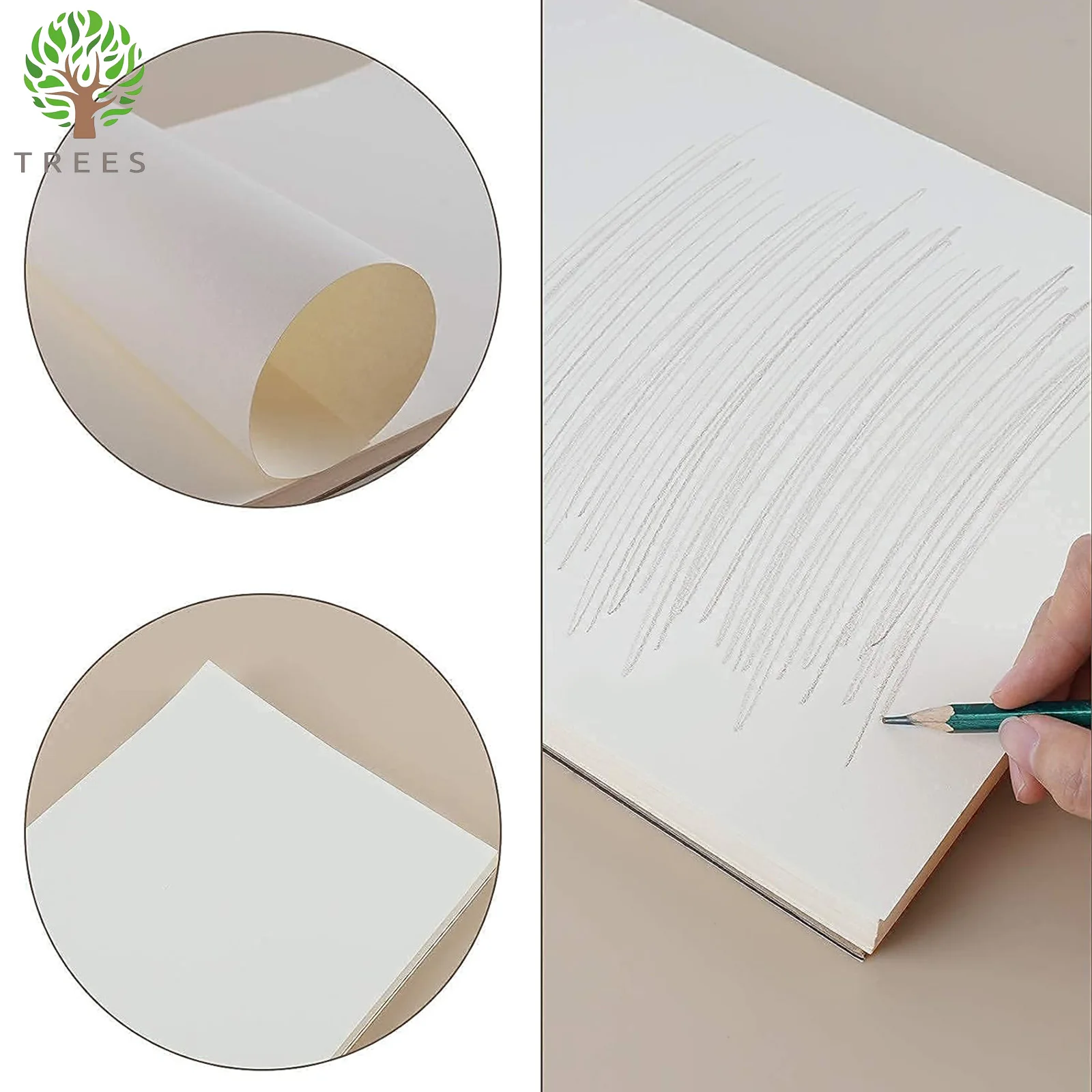 Бескислотный спиральный альбом для рисования письма и 100-строчный пустой блок