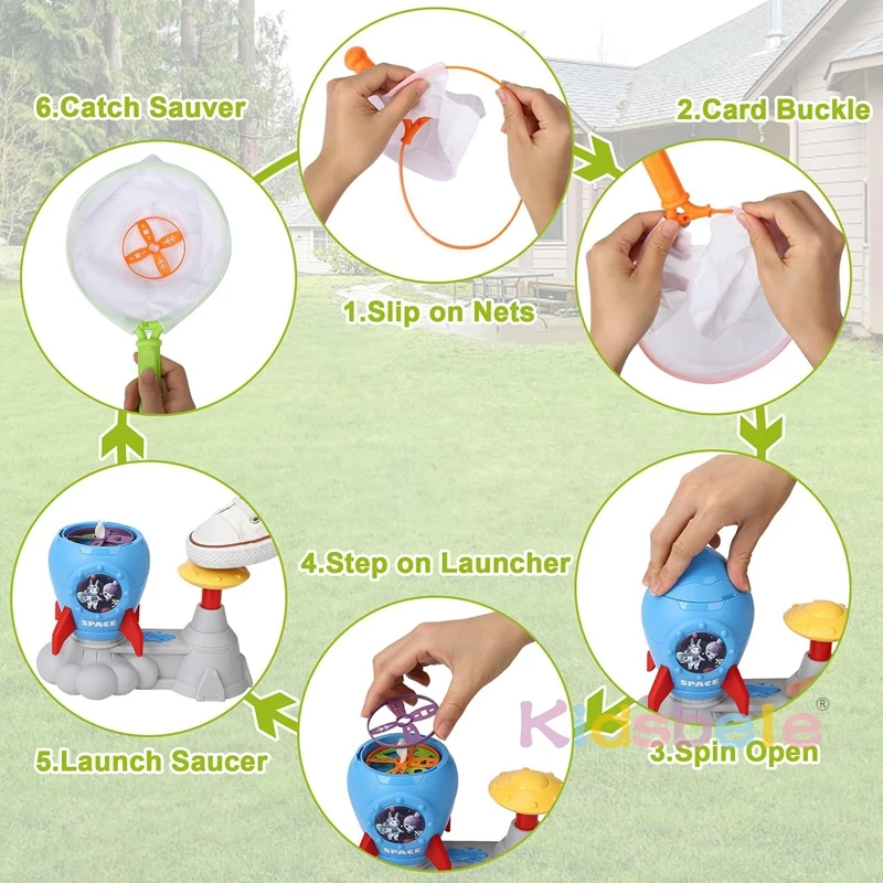 Игрушка ракета-бабочка для ловли летних игр