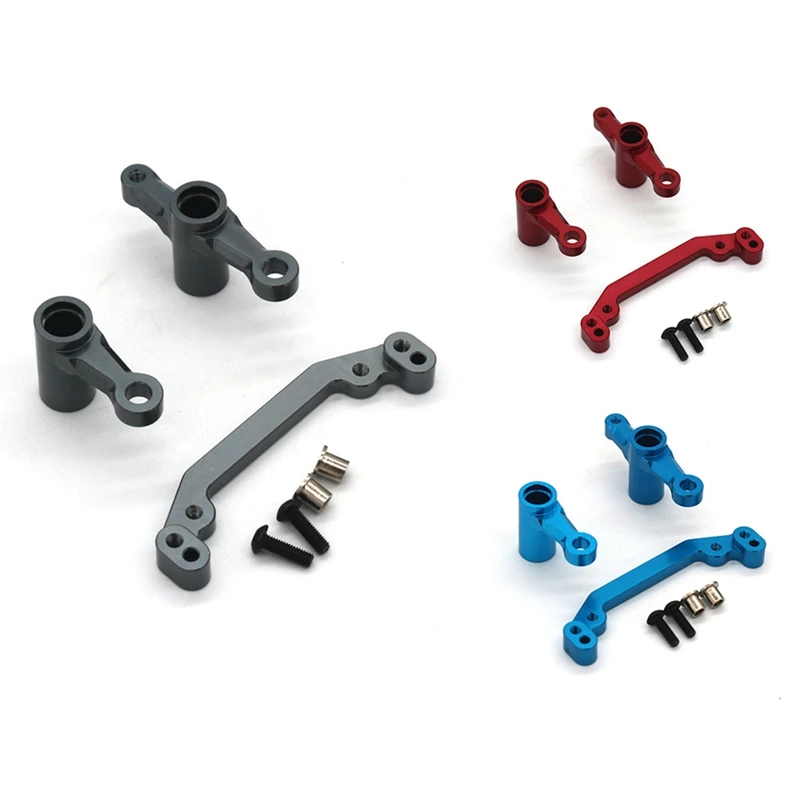 

Лидер продаж, металлические рулевые компоненты, рулевая сборка для Wltoys 104072 104001 104002 1/10, аксессуары для радиоуправляемых автомобилей