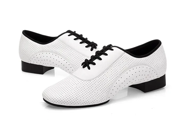 Мужская обувь для сальсы танго из воловьей кожи на квадратном каблуке взрослых