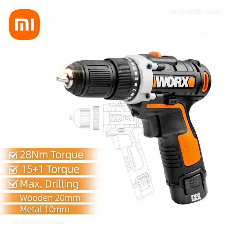 Миниатюрная электрическая дрель Xiaomi Worx 12 В wx129 4 беспроводной шуруповерт ручная