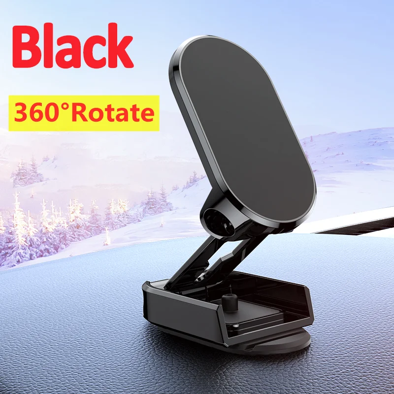 

360 ° Вращающийся Магнитный Автомобильный Держатель Для Телефона, Регулируемое Крепление На Приборную Панель Для iPhone 16/15