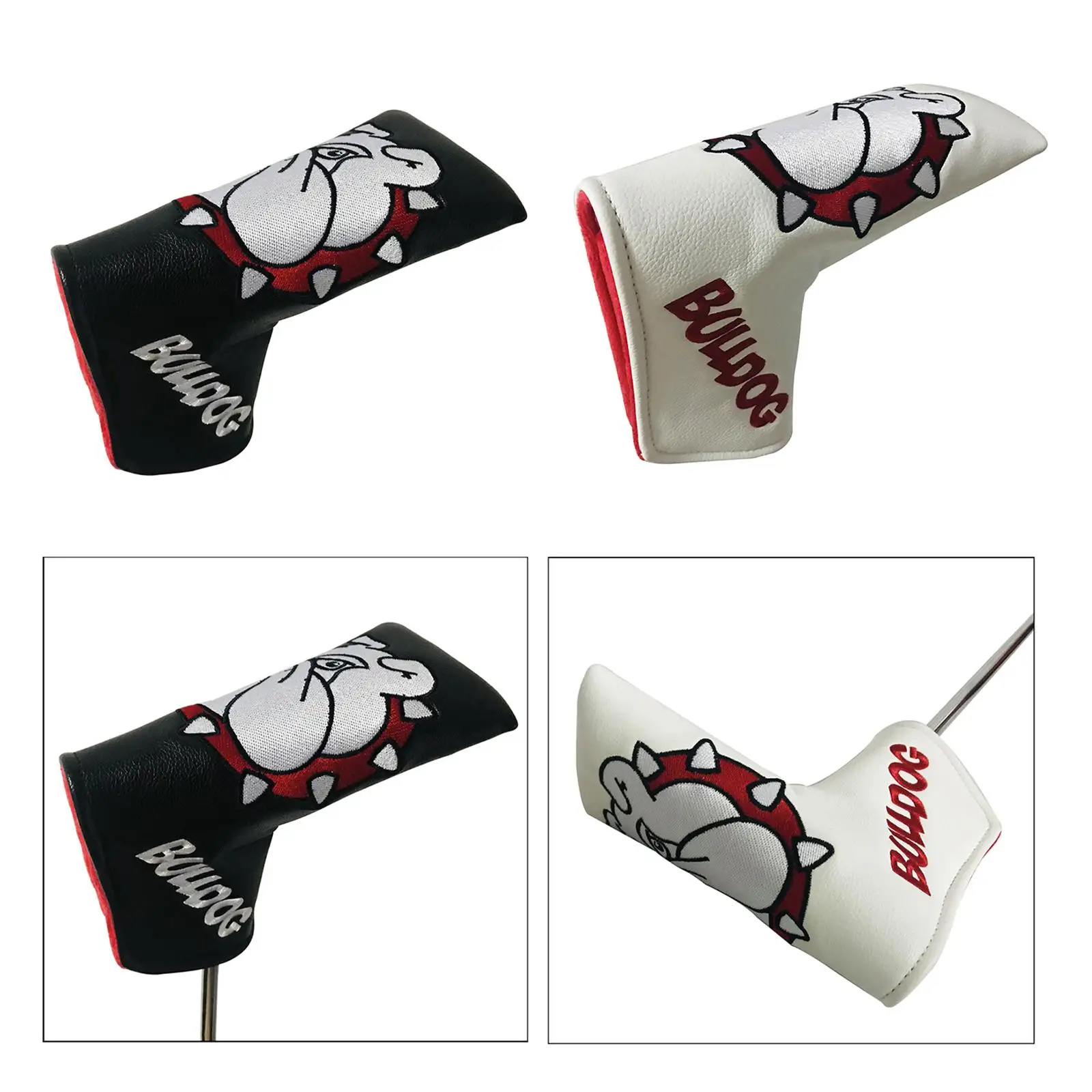 

2x Golf Headcover Putter Head Cover Waterproof Protective Sleeve
