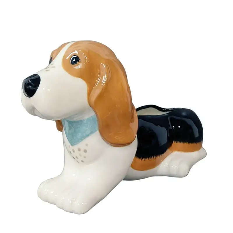 

the Ranch Dog Novelty Planter, Stoneware, 6in opening