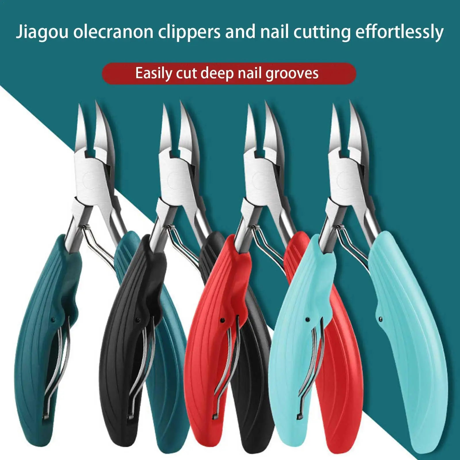

Ingrown Nail Clippers Toenail Cutter Nail Cuticle Nipper Professional Pedicure Tool Olecranon Cutters Improved Paronychia