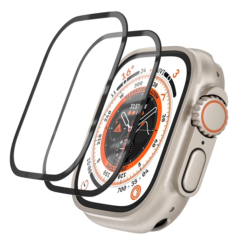 

Защитная пленка 3D для Apple Watch ultra, закаленное стекло для iwatch Series 7 8 6 5 4 3 Se 40 мм 44 мм, 49 мм 41 мм 45 мм 42 мм