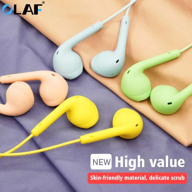 

Olaf Portable Sport Earphone Wired Super Bass Universal 3.5mm Stereo Music In-Ear Headphones Cancelling Headset for Smartphone