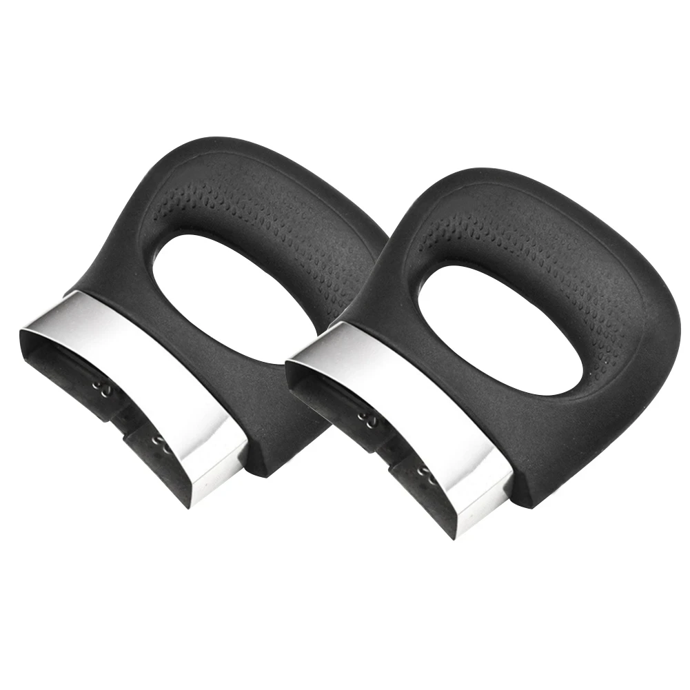 

2pcs Ergonomic Bakelite Grip Side Household Pressure Pan Anti Scalding Cooker Steamer Dismountable Short Single Hole Pot Handle