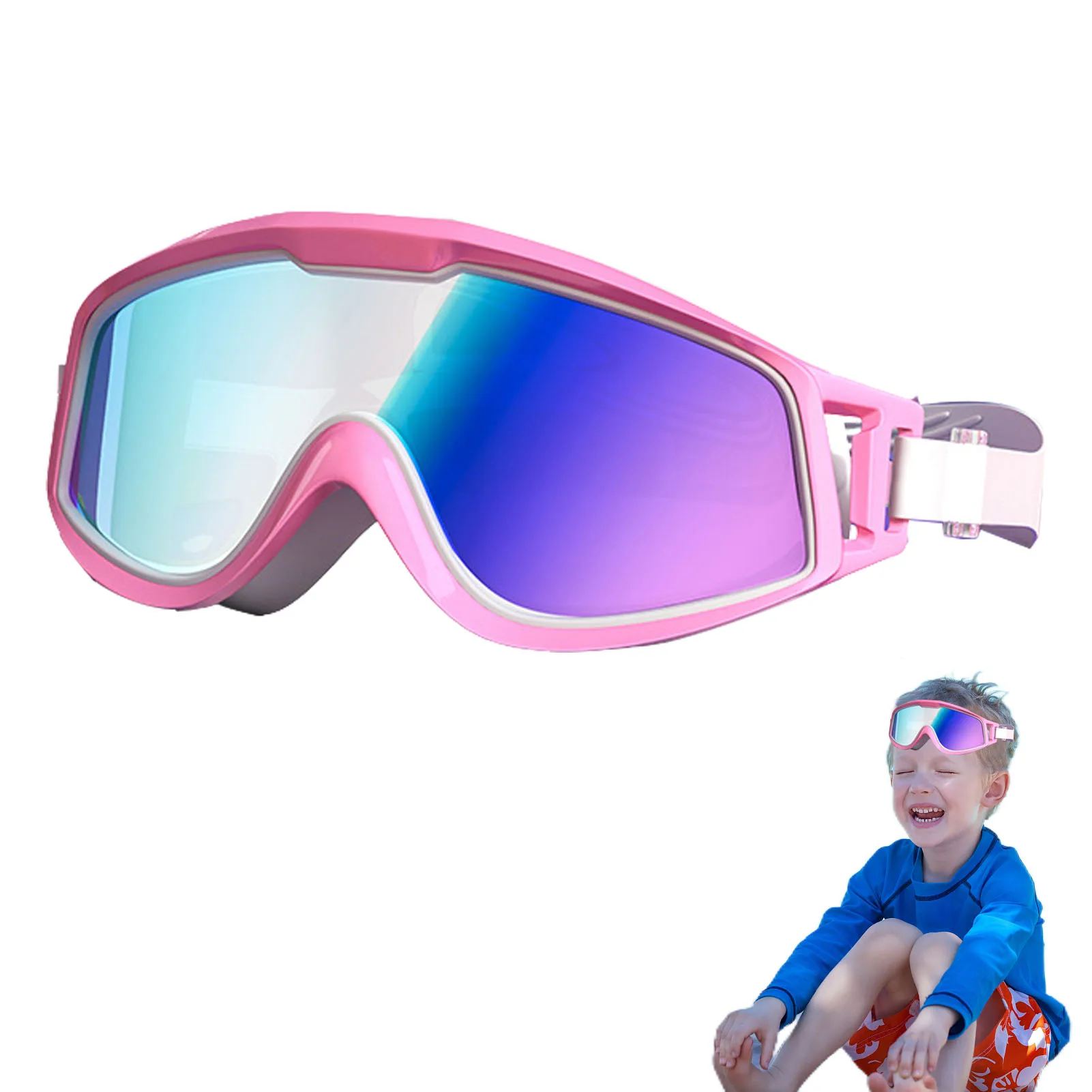 

Anti-UV Kids Swimming Goggles Anti-Fog Waterproof Pool Goggles Clear Vision Water Pool Goggles For outdoor Swimming Water Park