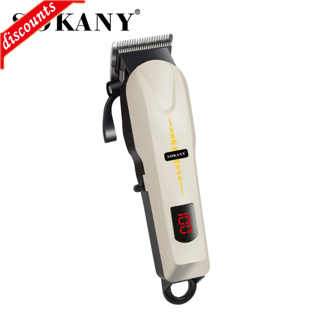 

Электрическая машинка для стрижки волос Sokany, перезаряжаемая машинка для стрижки волос на 9909 переменного тока, полная мощность, около 40 мину...