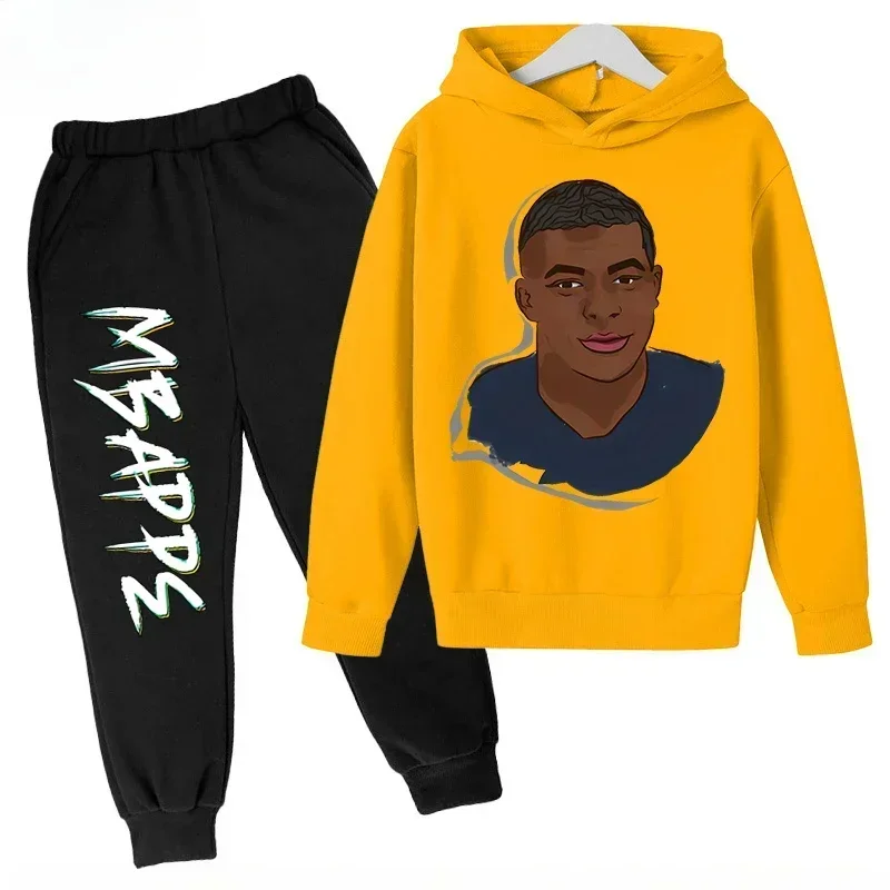 Детский Комплект С Капюшоном И Брюками Принтом Mbappe Повседневная Спортивная