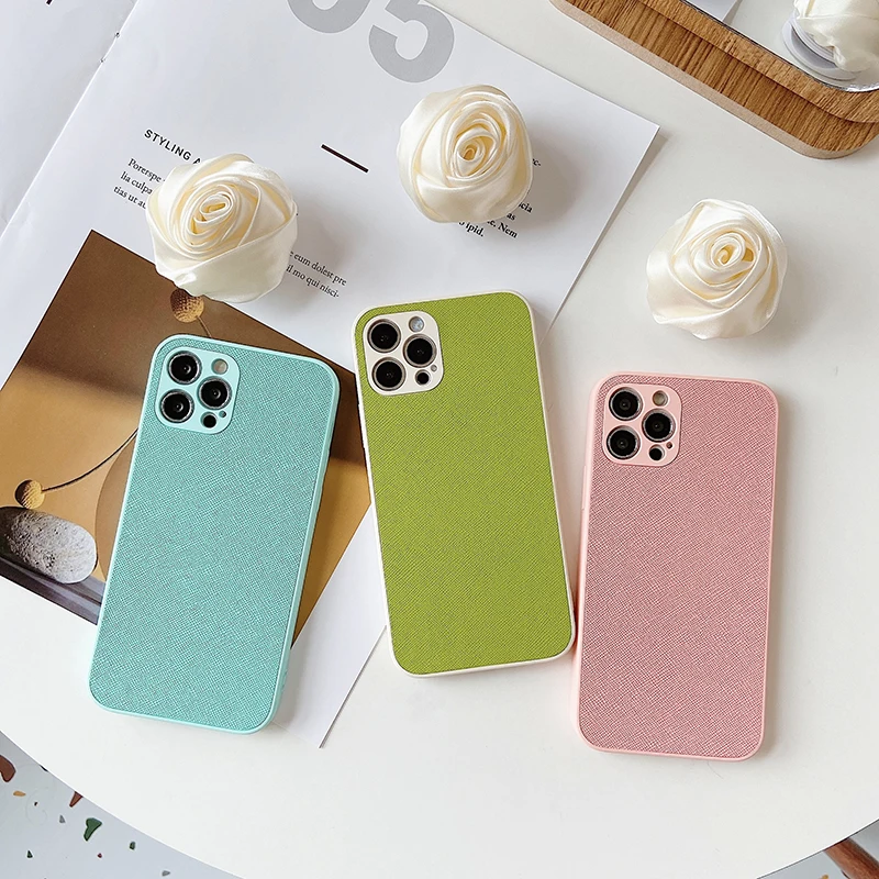 

Stand Phone Case for IPhone 13 ProMax Leather Cross Pattern Rose Stand Phone Case for IPhone 12 11 Pro Max Rose Stand Phone Case
