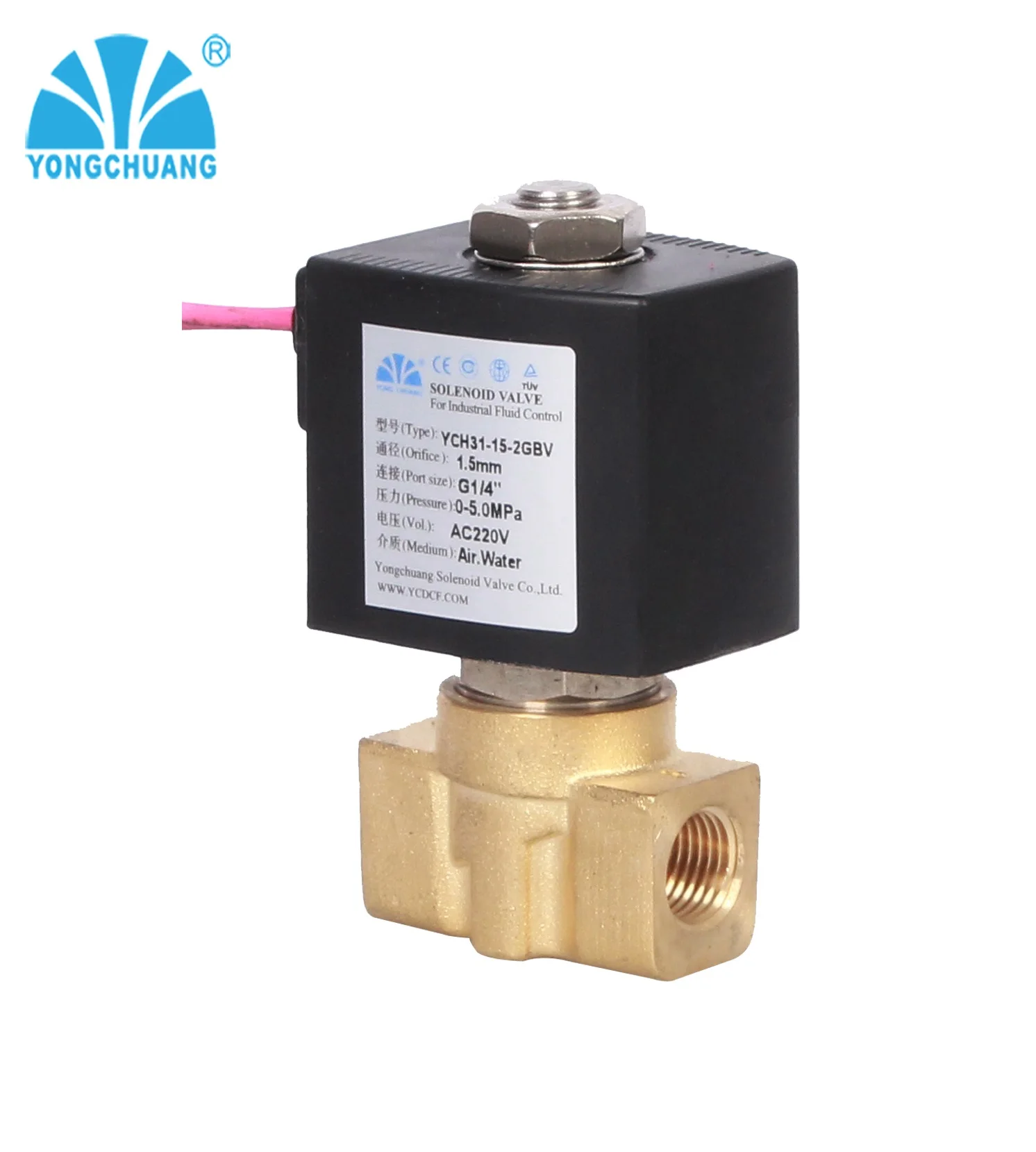Соленоидный клапан YONGCHUANG YCH31 100 бар