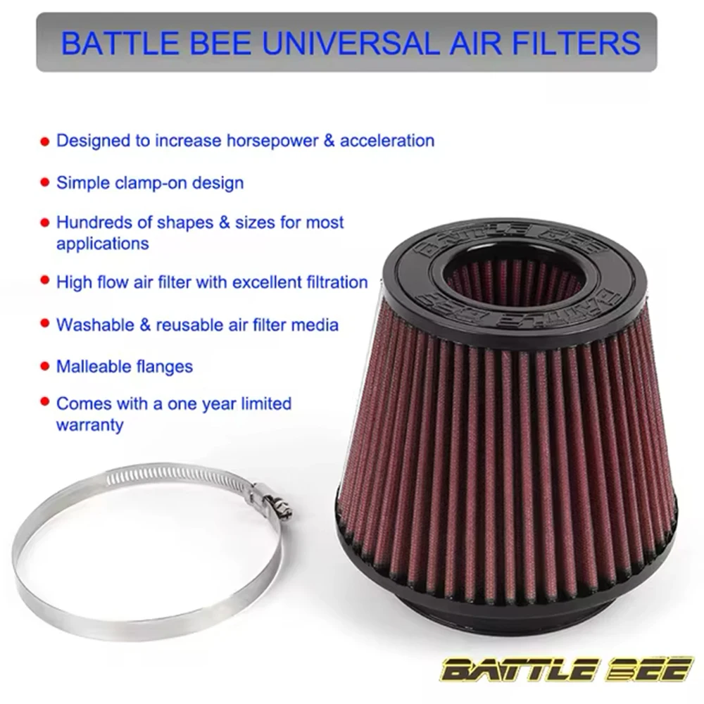 Воздушный фильтр высокого потока система очистки губки зажим Универсальный